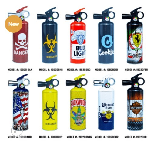 Techno Torch Extinguisher Tie Die